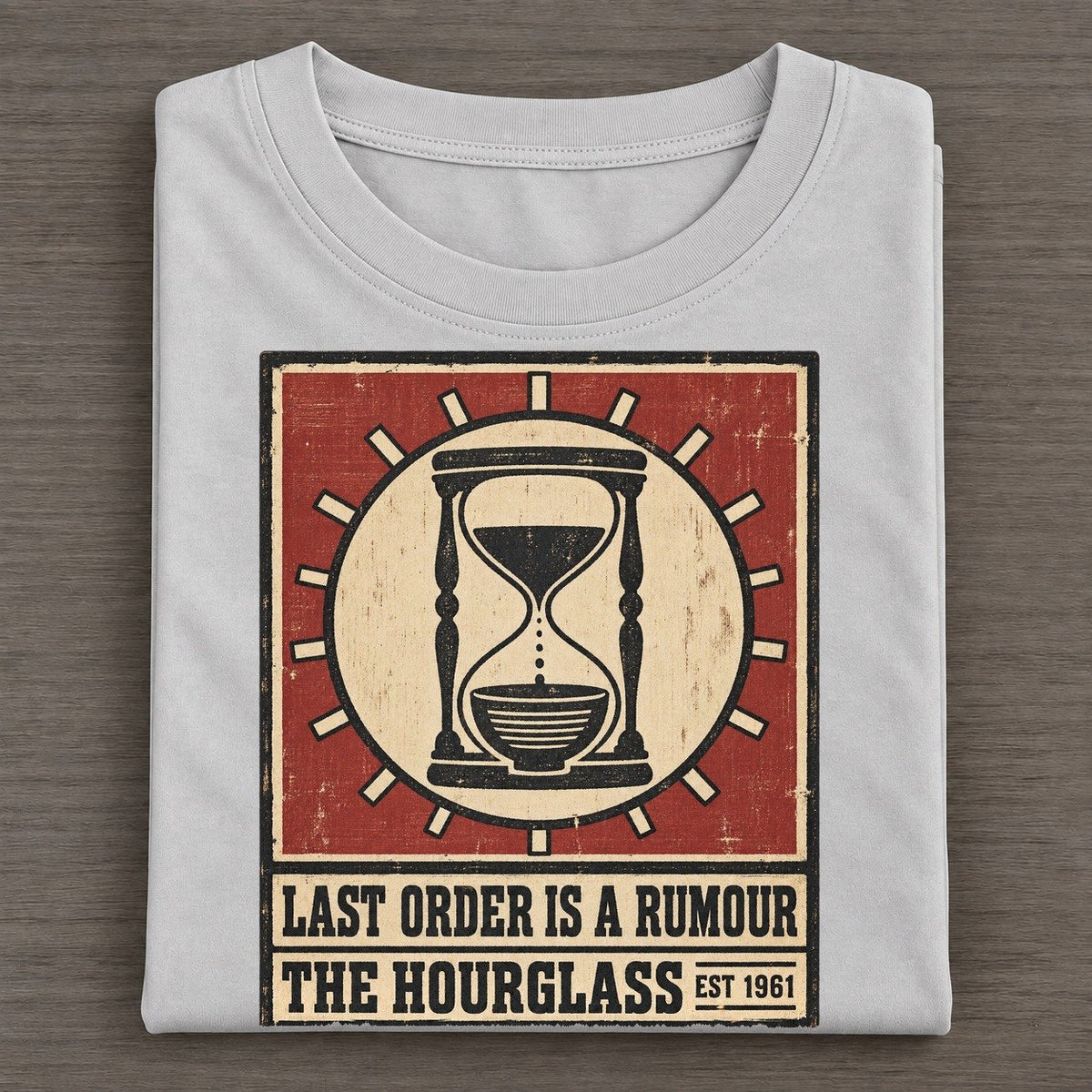 Hourglass Hour Izakaya Rules Classic T-shirt – Grey
