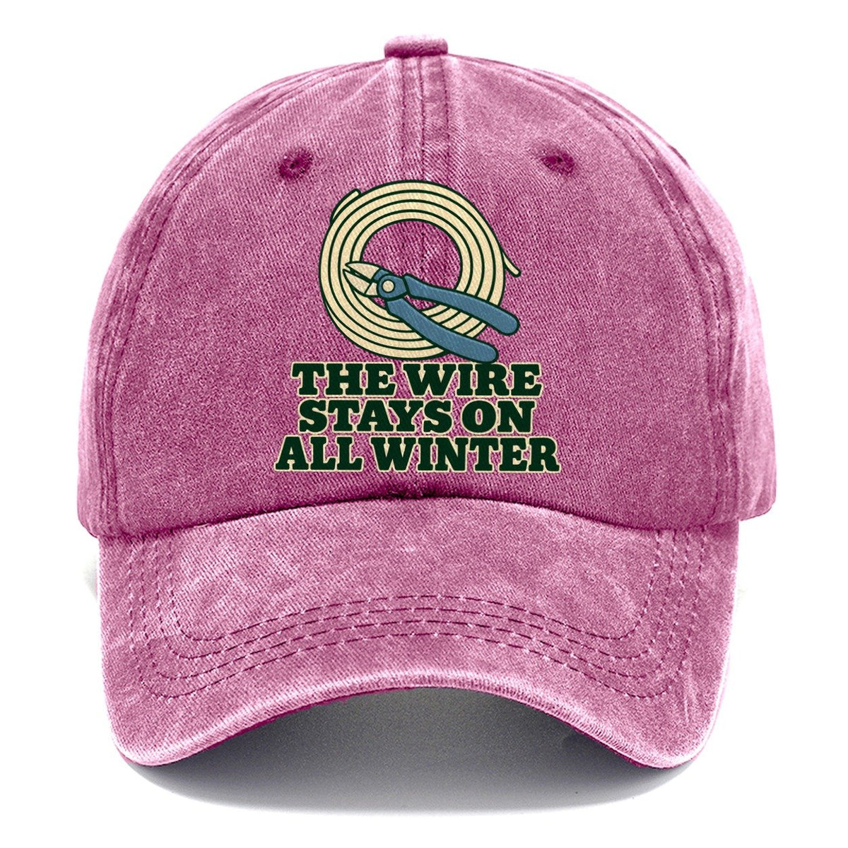 The Wire Stays On All Winter Bonsai Classic Cap – Dusty Rose