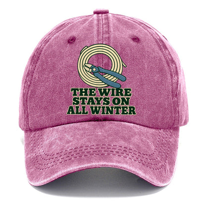 The Wire Stays On All Winter Bonsai Classic Cap – Dusty Rose