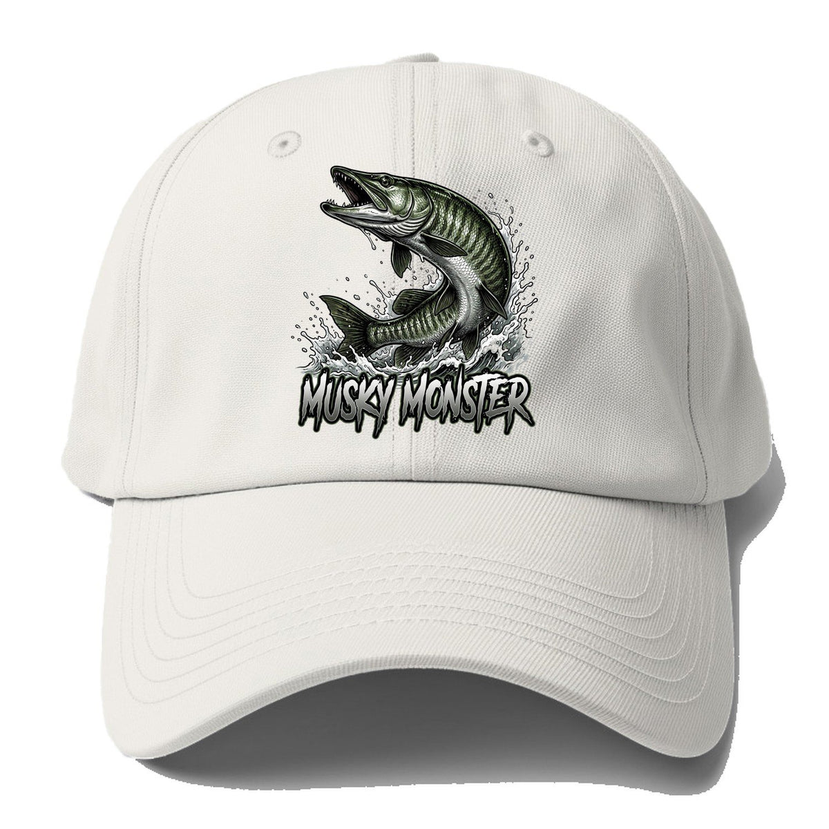 Musky Monster Baseball Cap – Off White