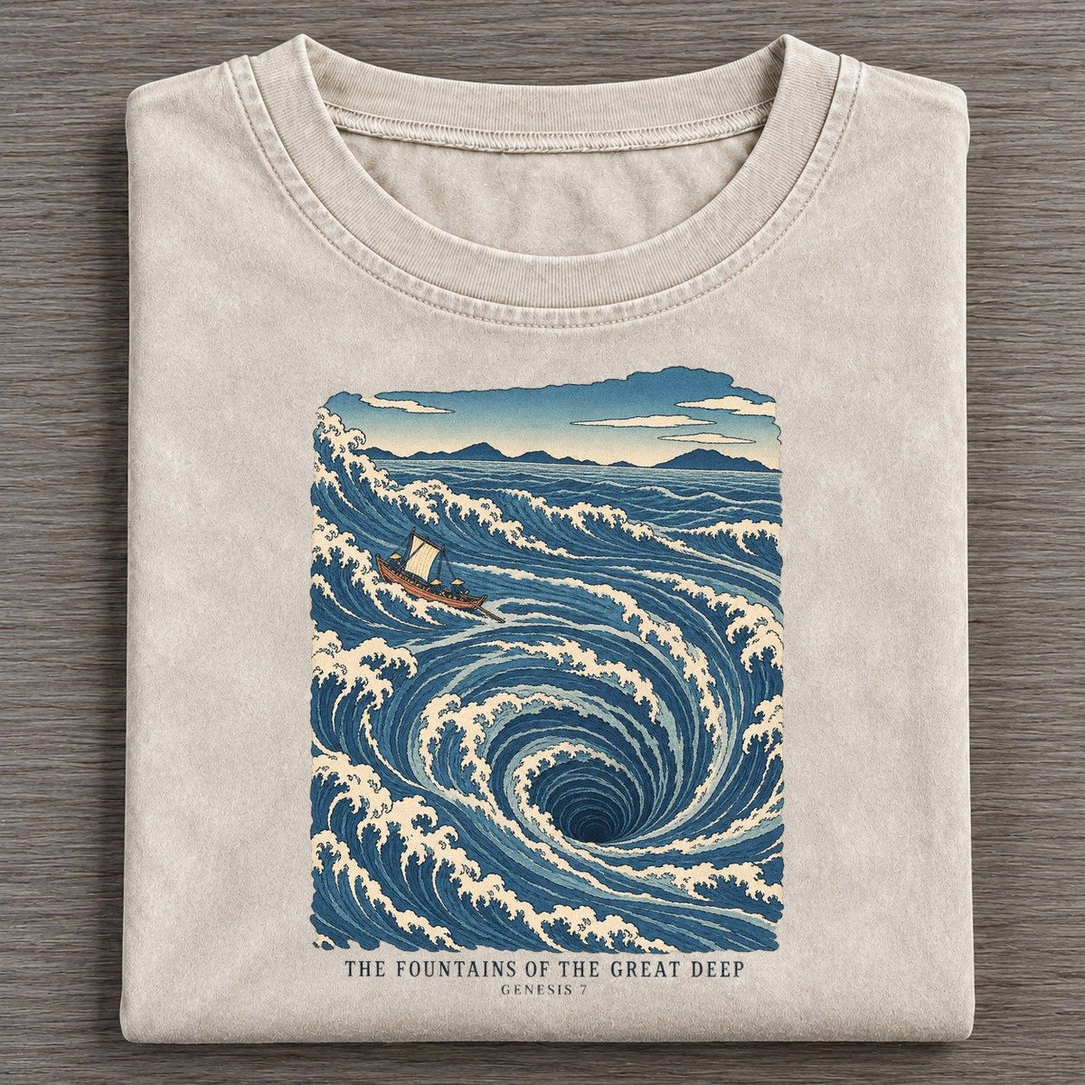 The Fountains Of The Great Deep The Great Deep Vintage T-shirt – Off White