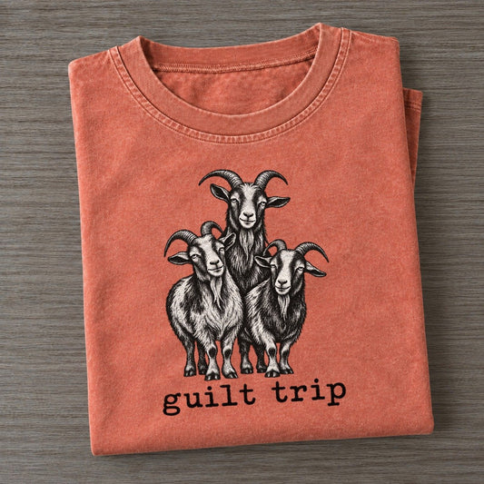 Guilt Trip Collective Nouns Vintage T-shirt – Terracotta