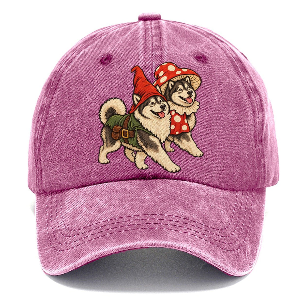 2 Alaskan Malamutes In Halloween Costumes Hdp 49 Parade Lineup Halloween Dog Parade Classic Cap – Dusty Rose