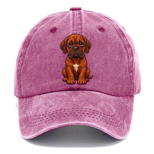 Dogue De Bordeaux Sitting Sweetheart Classic Cap – Dusty Rose