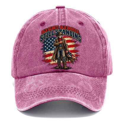 Old Glory Old Bones Still Standing Old Man Strong Classic Cap – Dusty Rose