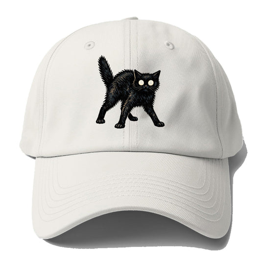 Glowing Black Cat Baseball Cap – Off White