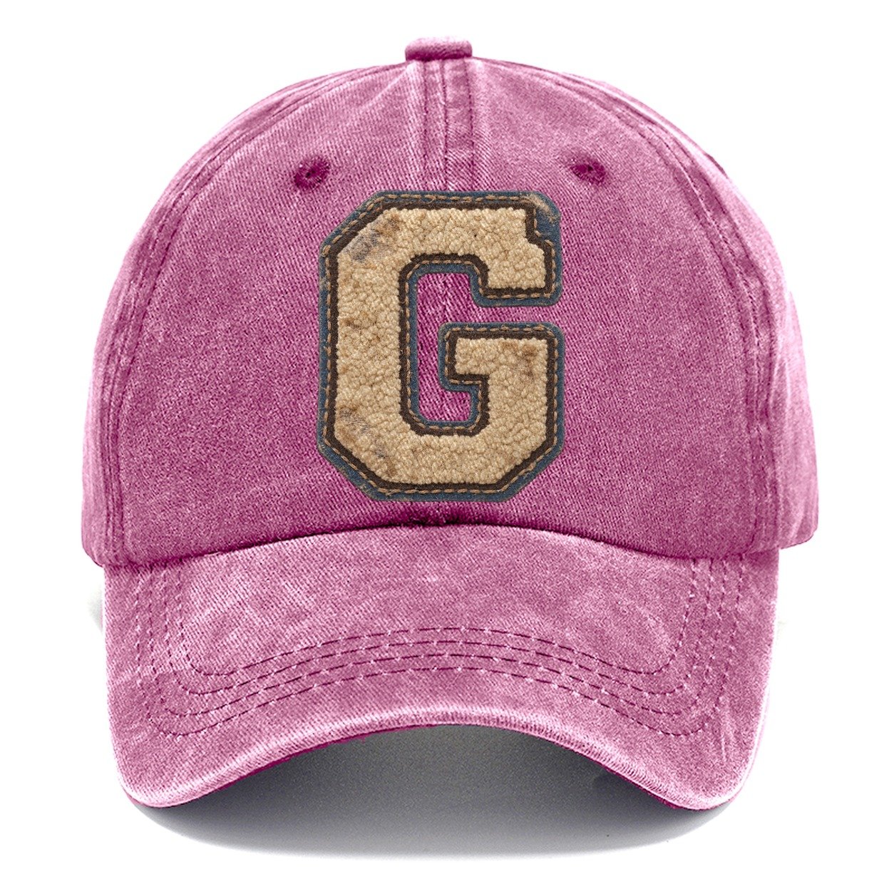Varsity Chenille G Monogram Classic Cap – Dusty Rose