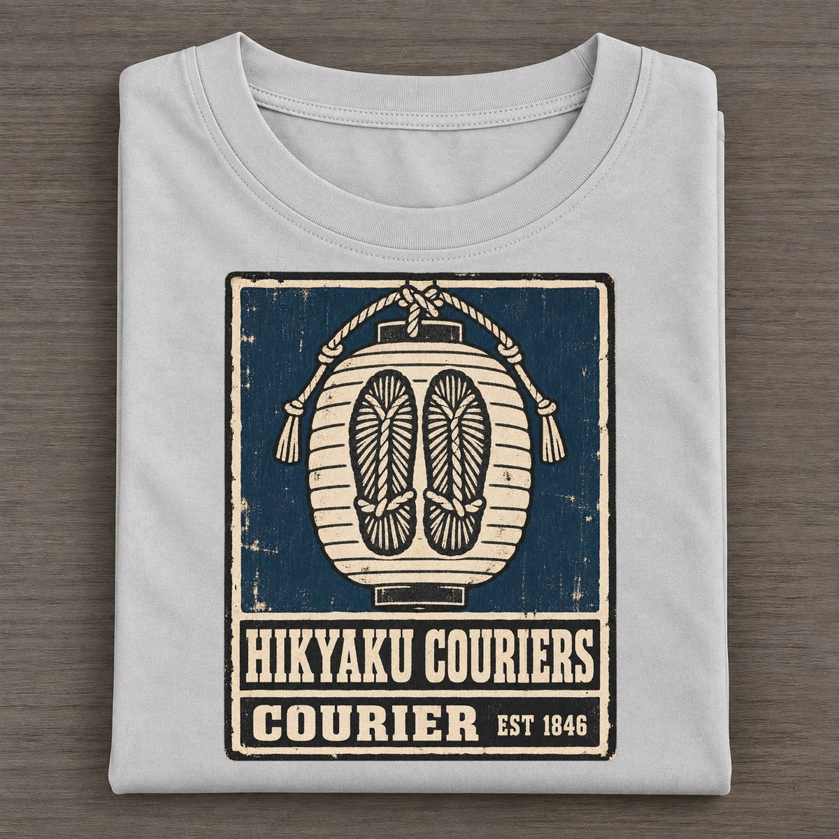 Hikyaku Courier House Noren Trade Co Classic T-shirt – Grey