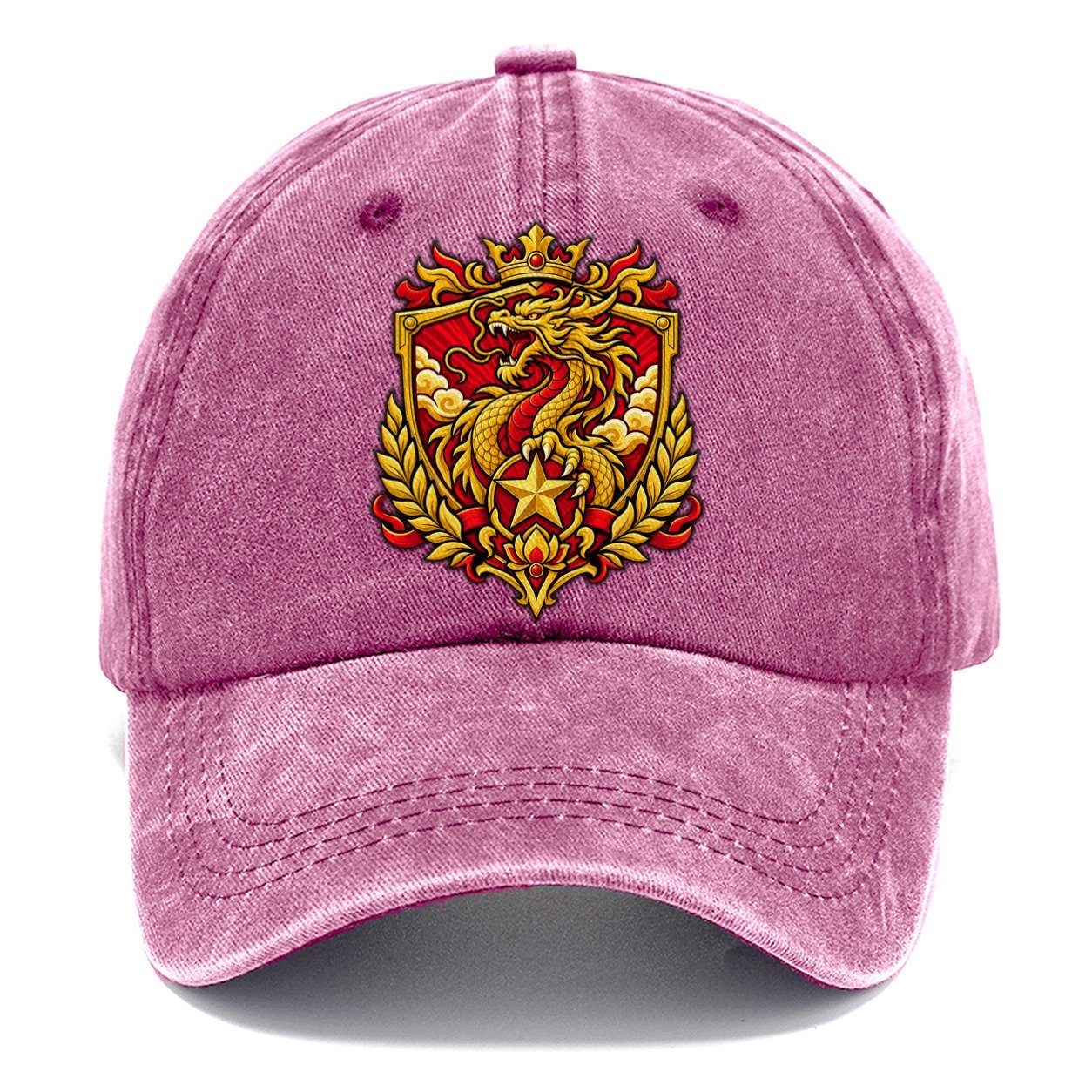Vietnam Heraldic Crest Country Logos Classic Cap – Dusty Rose