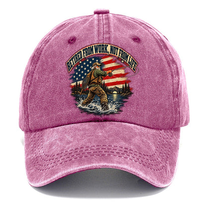 Retired From Work Not From Life Old Man Strong Classic Cap – Dusty Rose