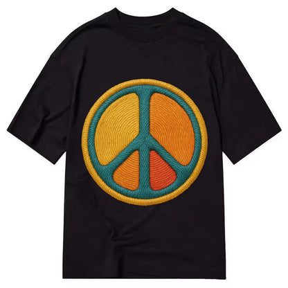 Golden Peace Classic T-shirt – Black