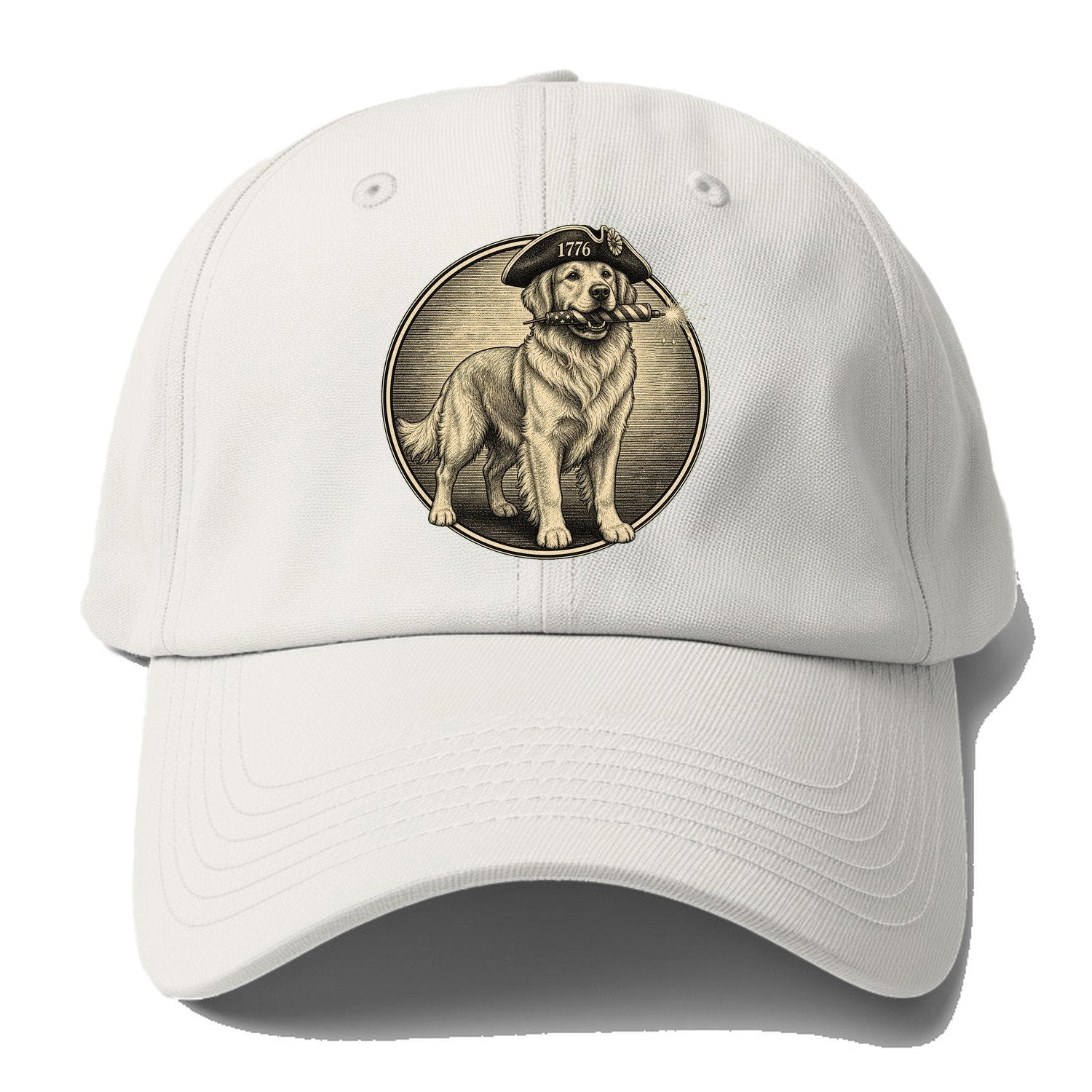 1776 Retriever Baseball Cap – Off White