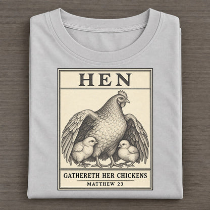 Hen Specimen Plate Creature Canticle Classic T-shirt – Grey