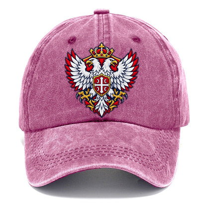 Serbia Minimal Emblem Country Logos Classic Cap – Dusty Rose