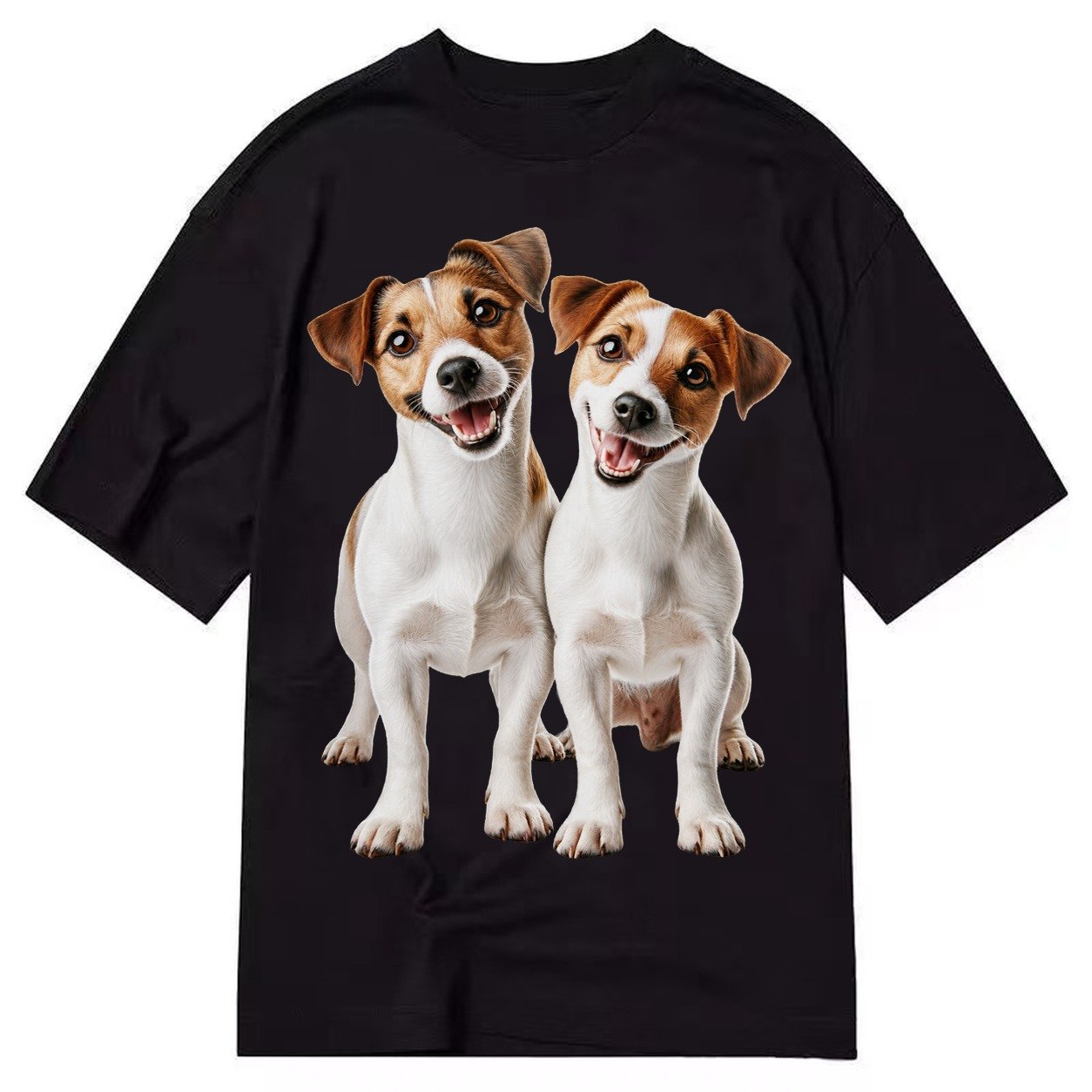 Two Jack Russels Classic T-shirt – Black
