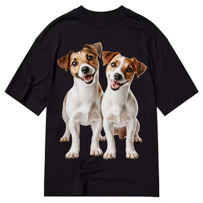 Two Jack Russels Classic T-shirt – Black