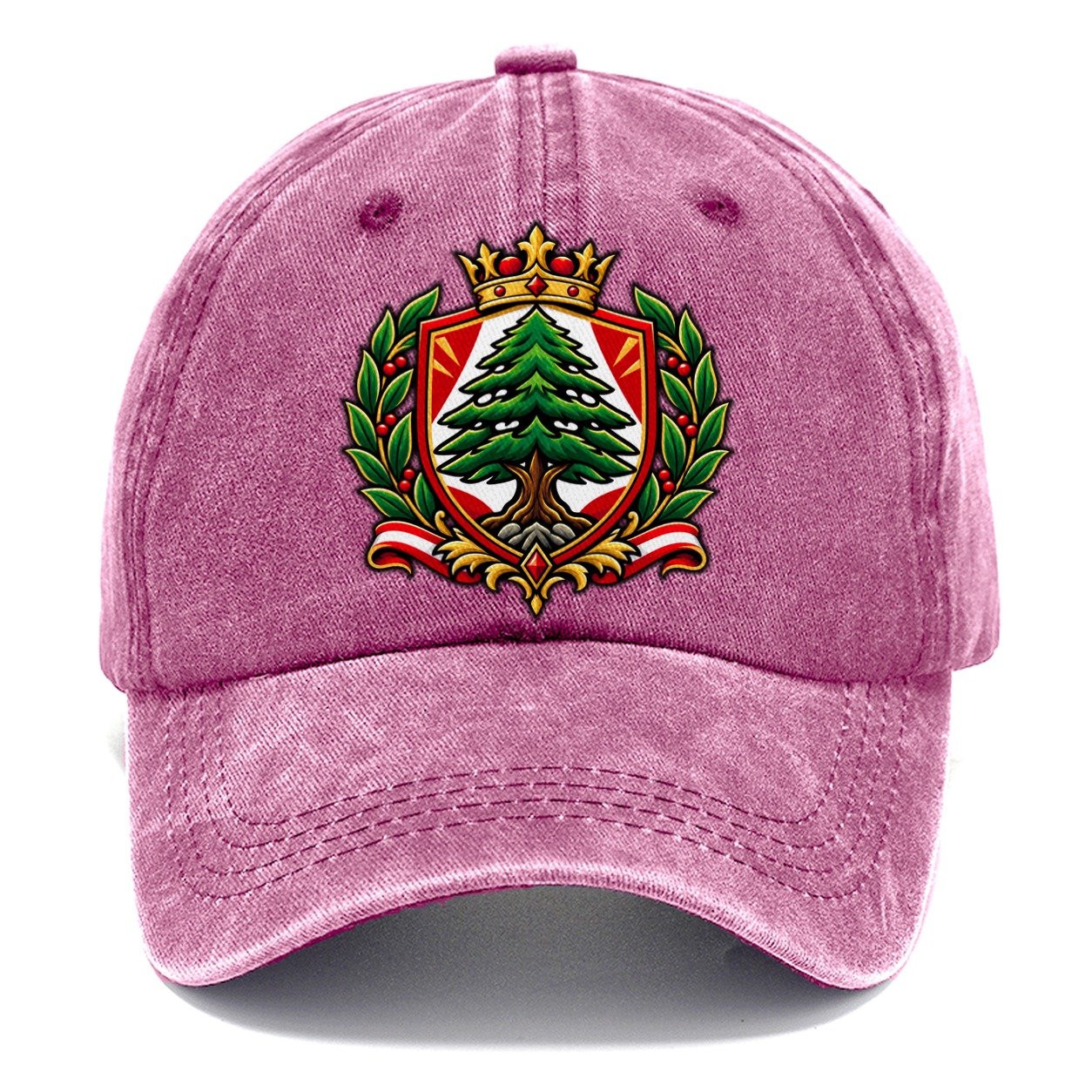 Lebanon Heraldic Crest Country Logos Classic Cap – Dusty Rose