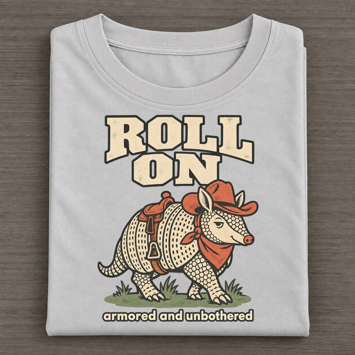 Roll On Cowboy Critters Classic T-shirt – Grey