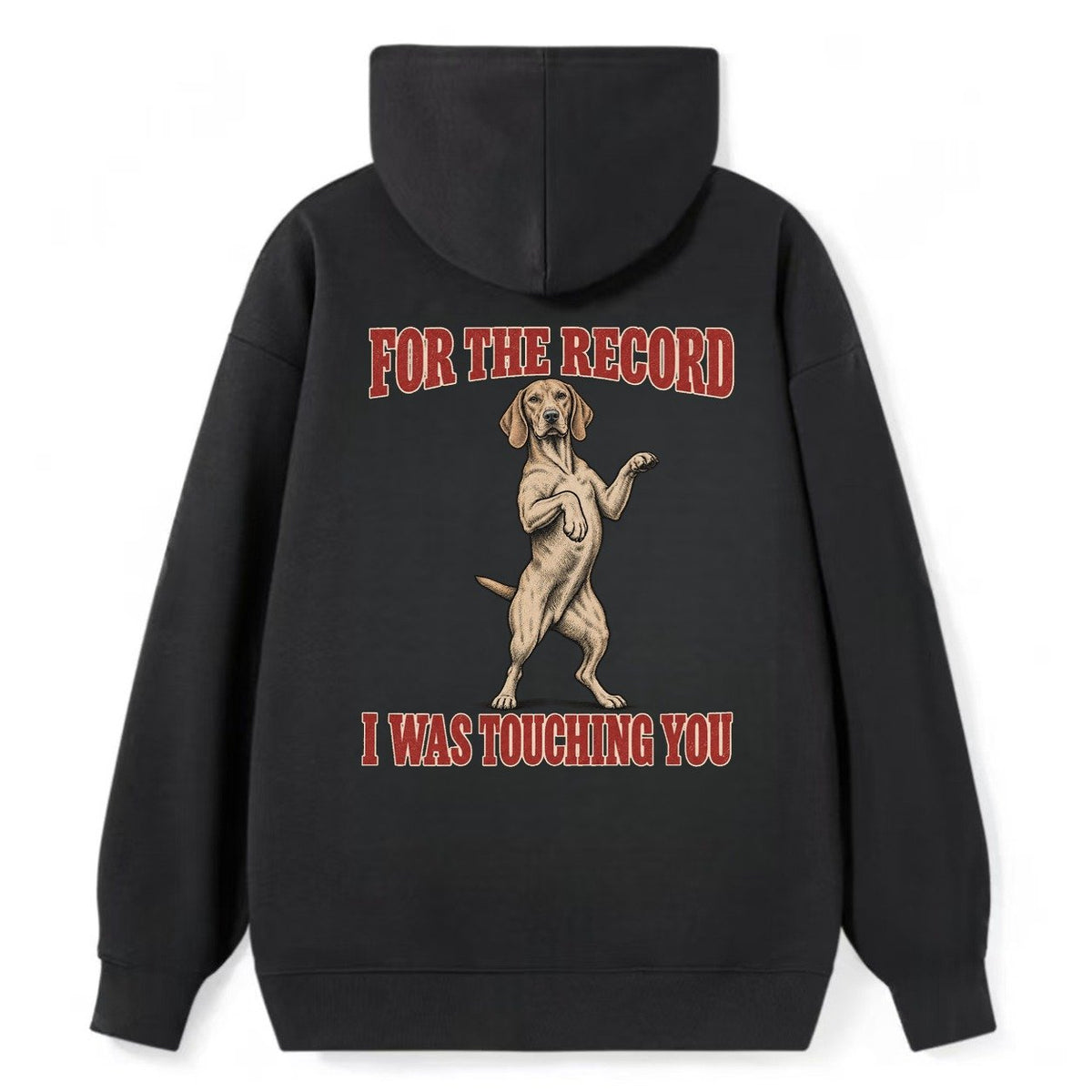 Vizsla Dog Declarations Classic Pullover Hoodie – Black