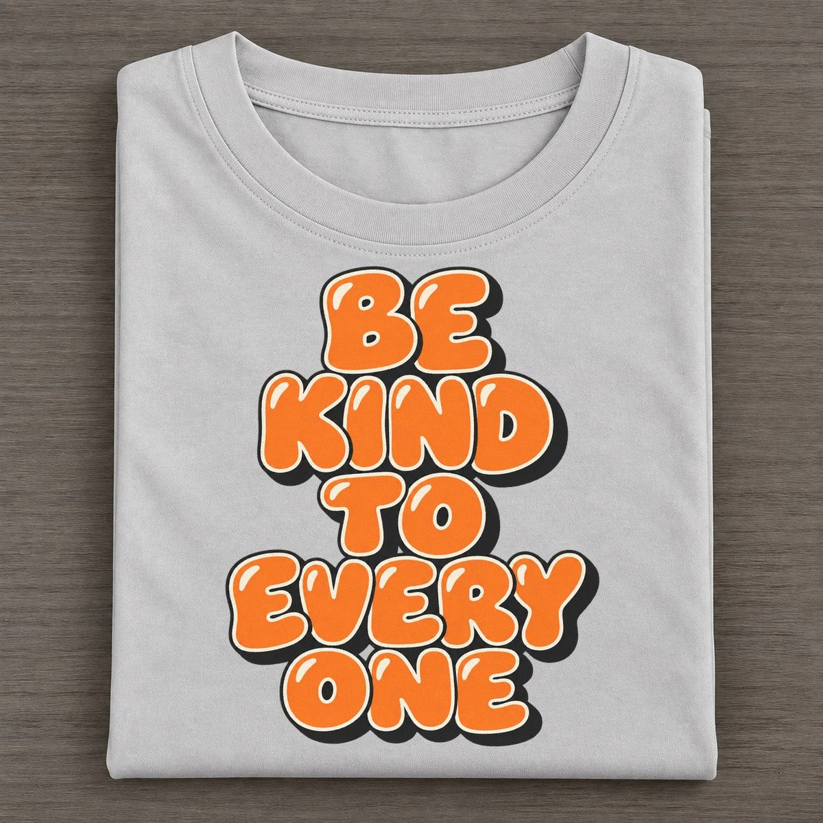 Be Kind To Every One Sunday Puff Classic T-shirt – Grey