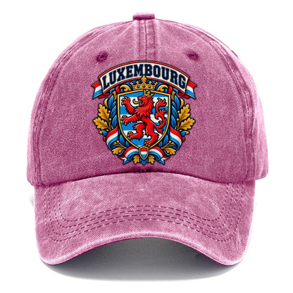 Luxembourg Retro Badge Country Logos Classic Cap – Dusty Rose