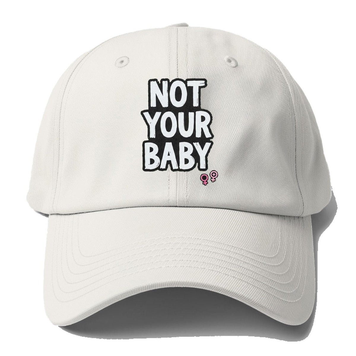 Not Your Baby Baseball Cap – Off White