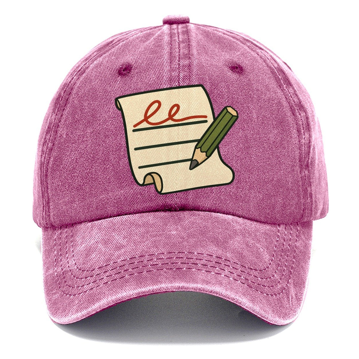 Signature Line And Pencil Geocaching Classic Cap – Dusty Rose
