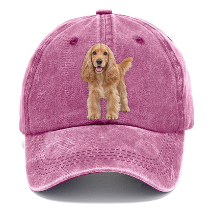 Cocker Spaniel Standing Top Breeds Classic Cap – Dusty Rose
