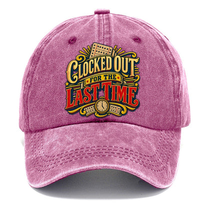 Clocked Out For The Last Time Retired Living Classic Cap – Dusty Rose