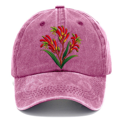 Western Australia Red And Green Kangaroo Paw Australia Cultural Icons Classic Cap – Dusty Rose