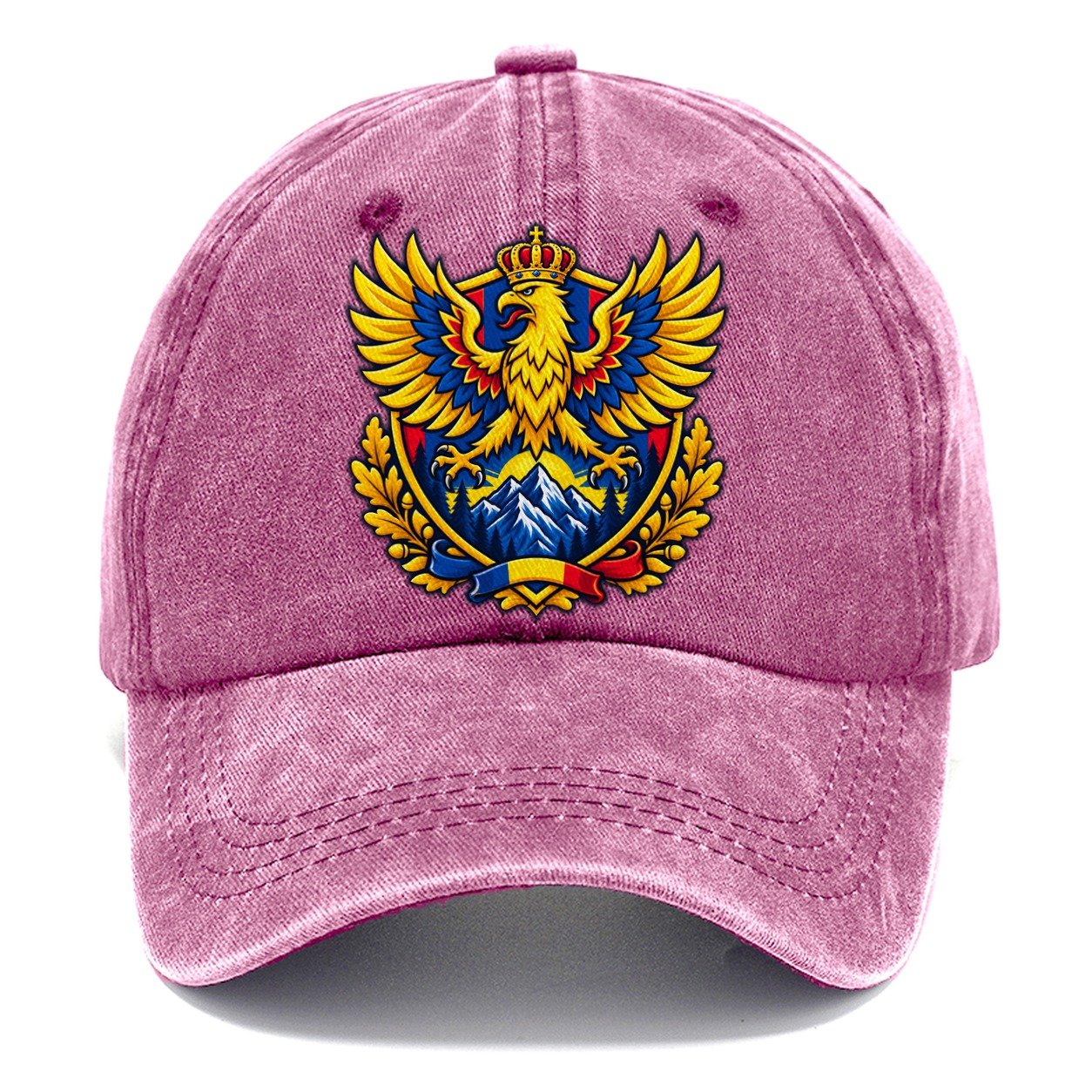 Romania Heraldic Crest Country Logos Classic Cap – Dusty Rose