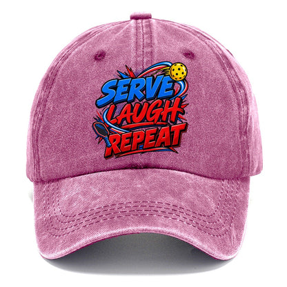 Serve Laugh Repeat Pickleball Life Classic Cap – Dusty Rose