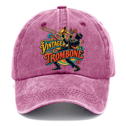 Vintage Trombone Music Instruments Classic Cap – Dusty Rose