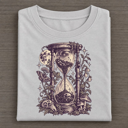 Graveyard Hourglass Midnight Haunt Classic T-shirt – Grey