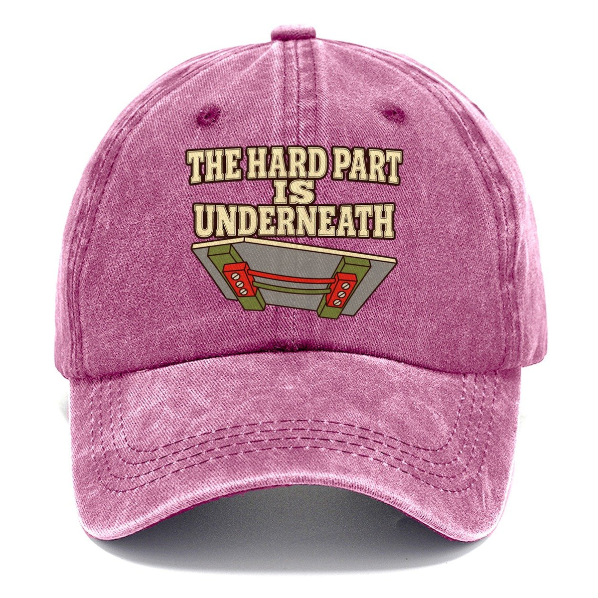 The Hard Part Is Underneath Model Railways Classic Cap – Dusty Rose
