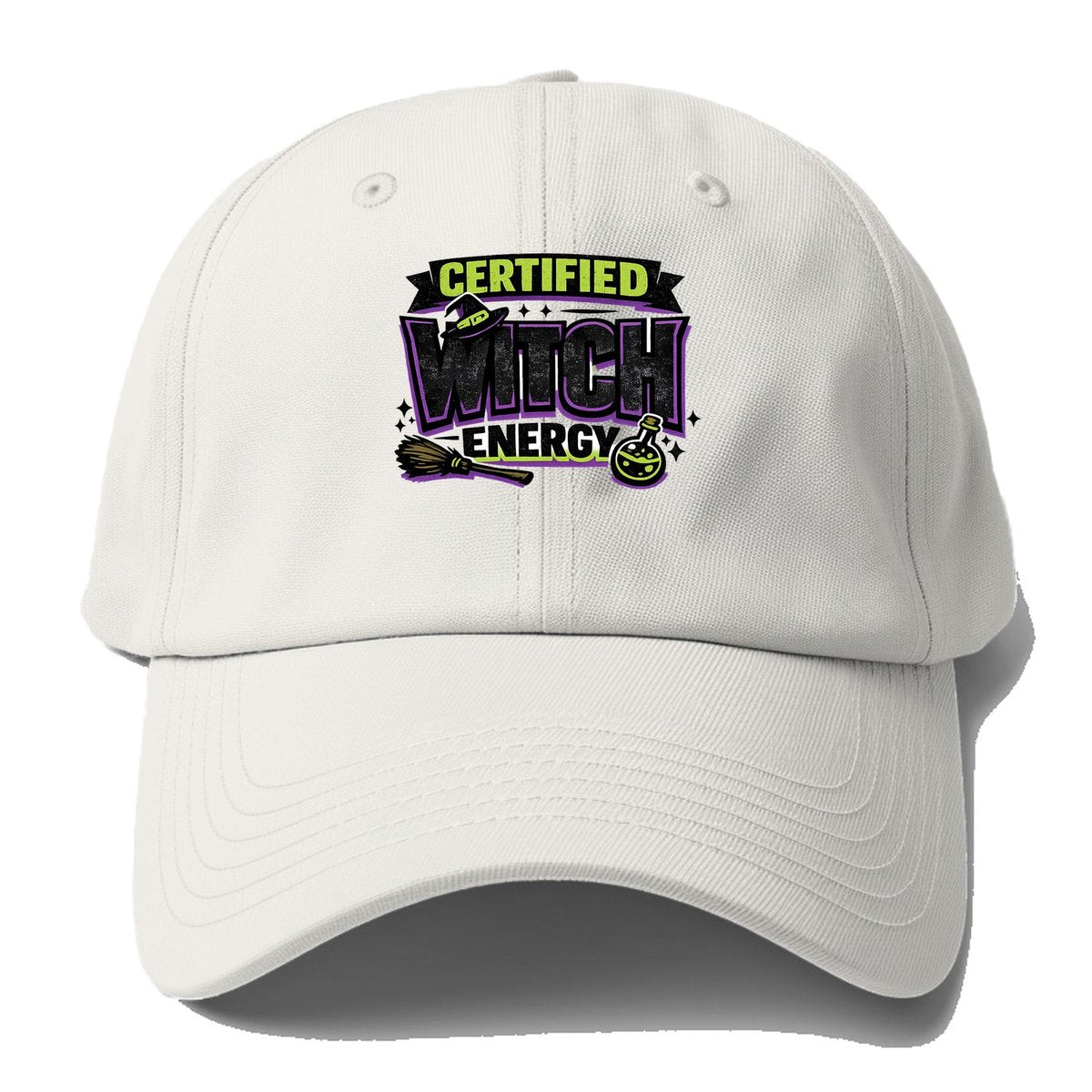 Certified Witch Energy Baseball Cap – Off White