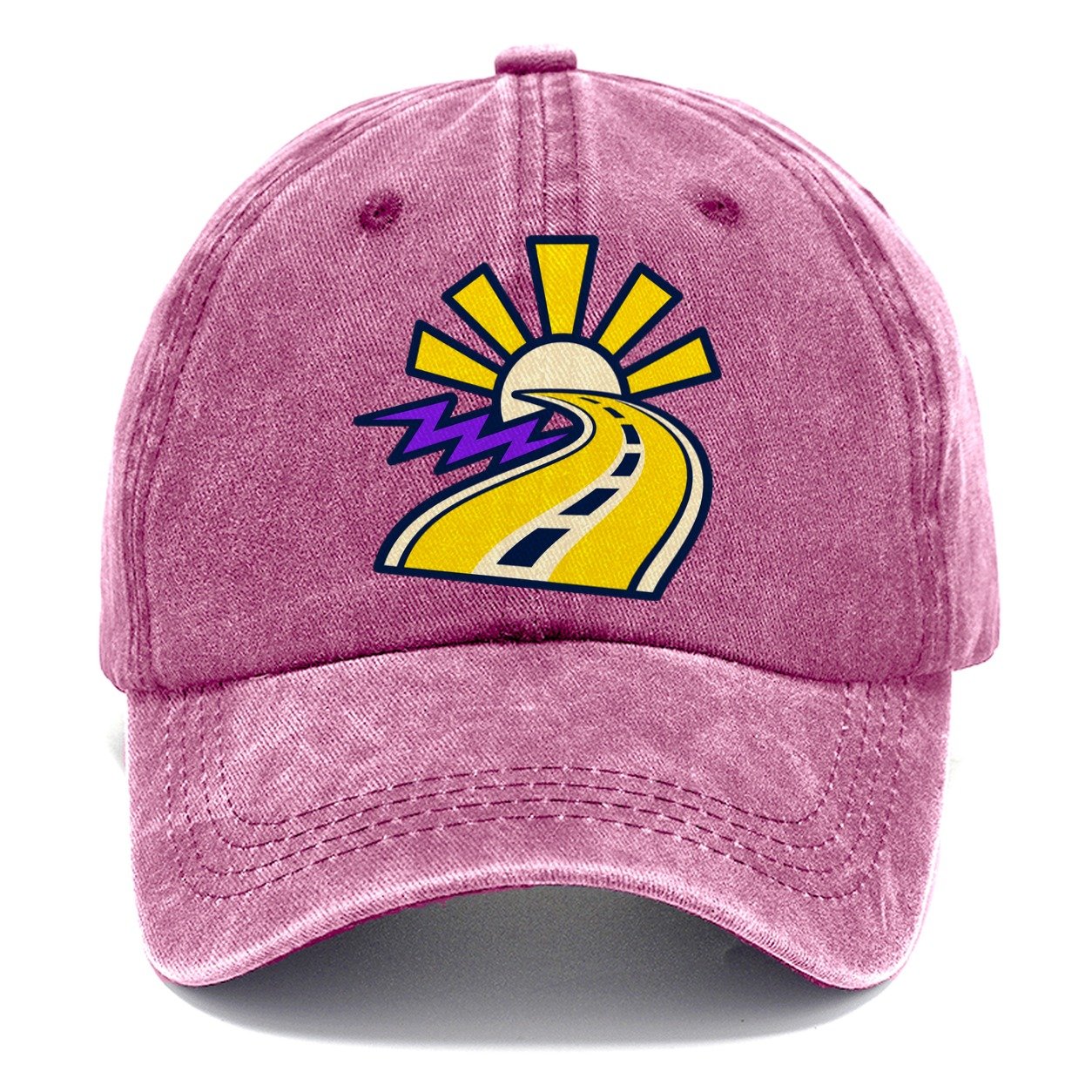 Road To Sunburst 90S Running Clubs Classic Cap – Dusty Rose