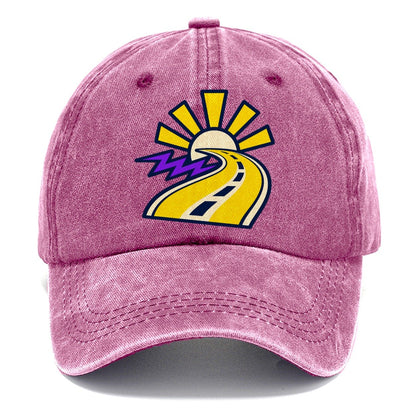 Road To Sunburst 90S Running Clubs Classic Cap – Dusty Rose