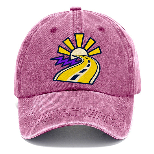 Road To Sunburst 90S Running Clubs Classic Cap – Dusty Rose