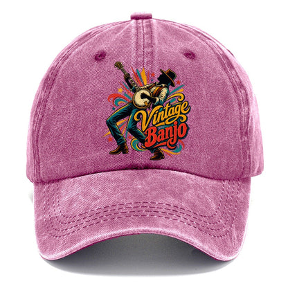Vintage Banjo Music Instruments Classic Cap – Dusty Rose