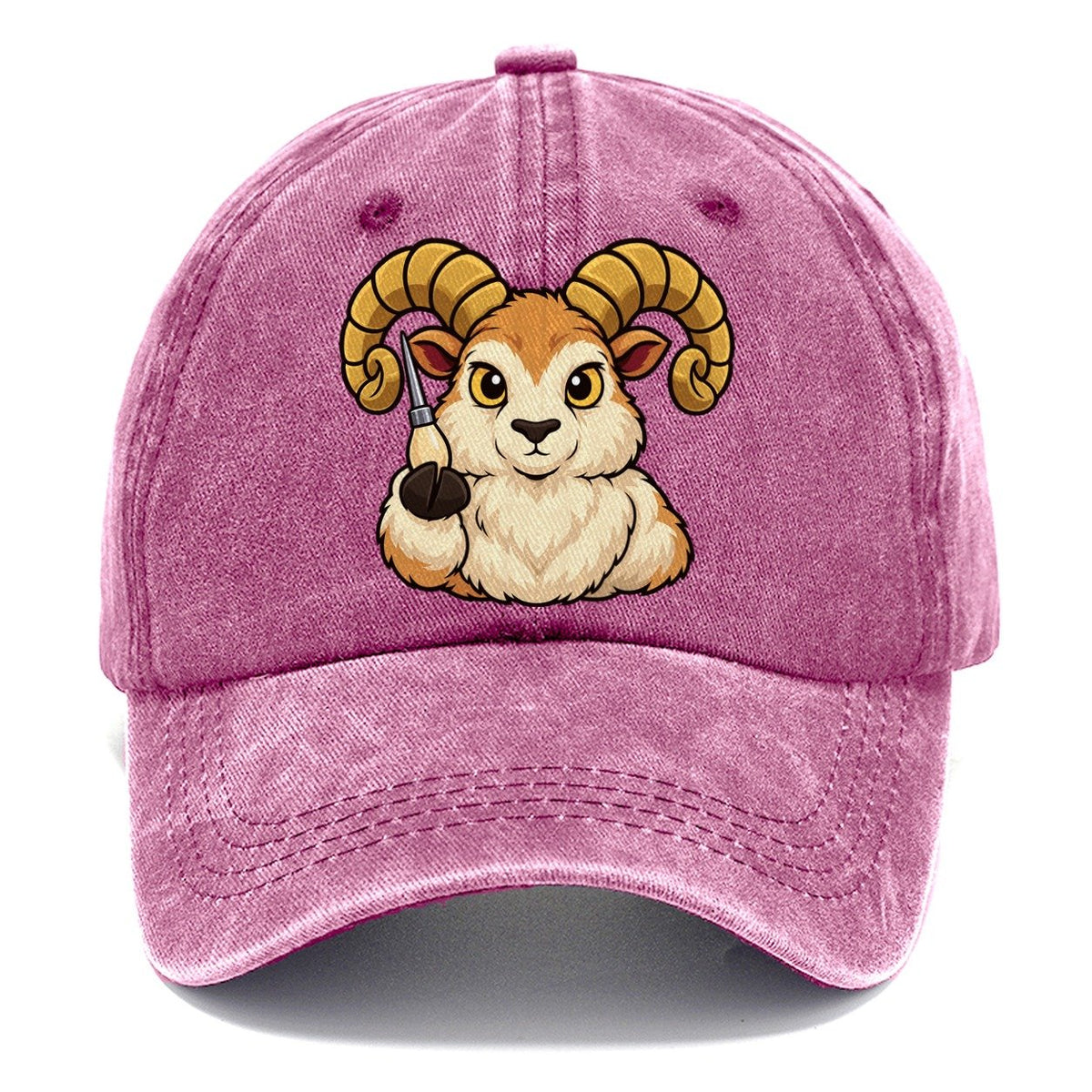 Ram With An Awl Leathercraft Classic Cap – Dusty Rose