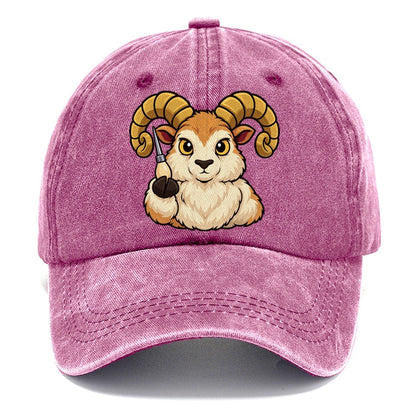 Ram With An Awl Leathercraft Classic Cap – Dusty Rose