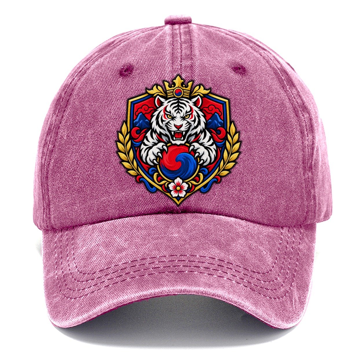 South Korea Heraldic Crest Country Logos Classic Cap – Dusty Rose