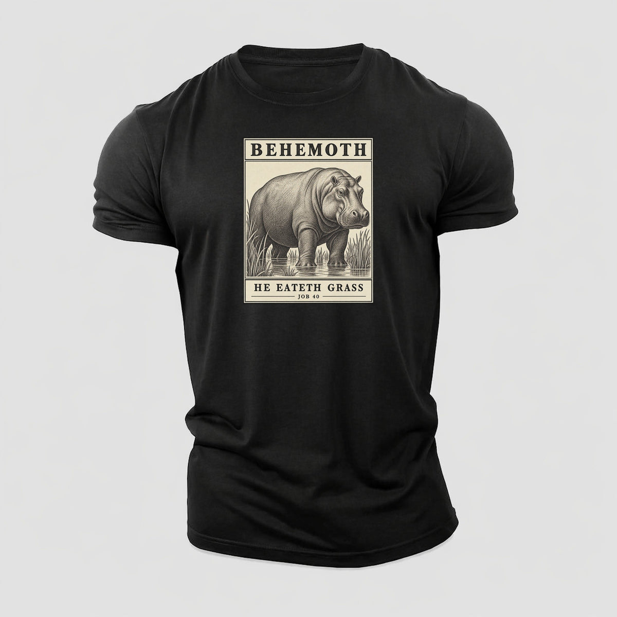 Behemoth Specimen Plate Creature Canticle Cotton T-Shirt – Black