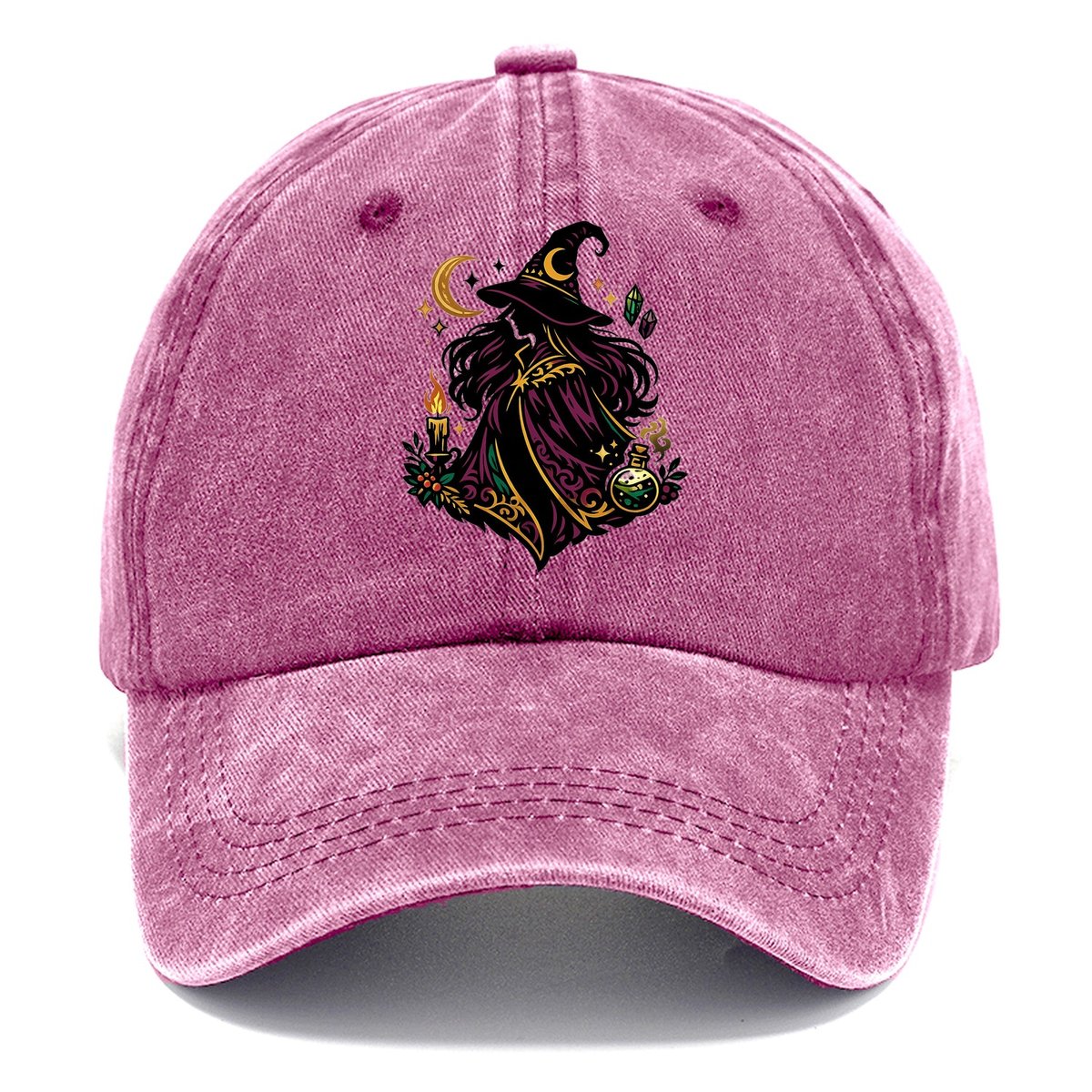Elegant Witch Moon Crystals Classic Cap – Dusty Rose