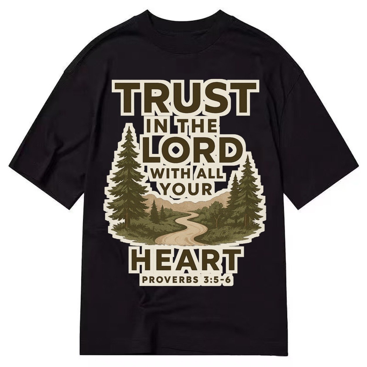 Proverbs 35 6 Path Classic T-shirt – Black