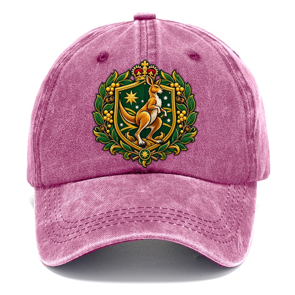 Australia Heraldic Crest Country Logos Classic Cap – Dusty Rose