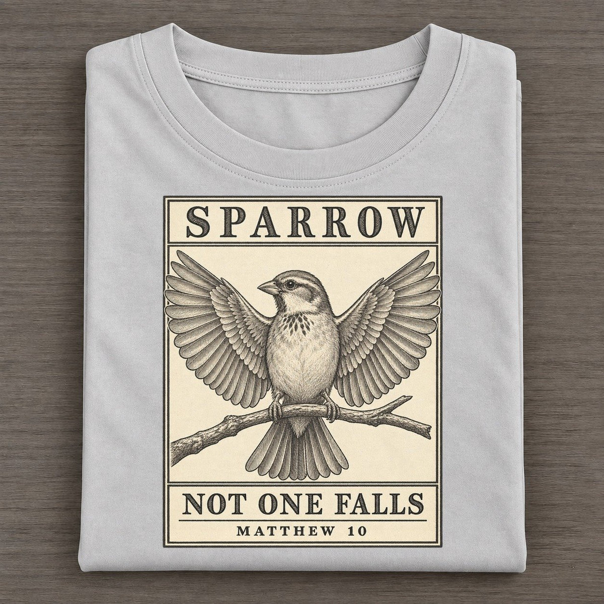 Sparrow Specimen Plate Creature Canticle Classic T-shirt – Grey