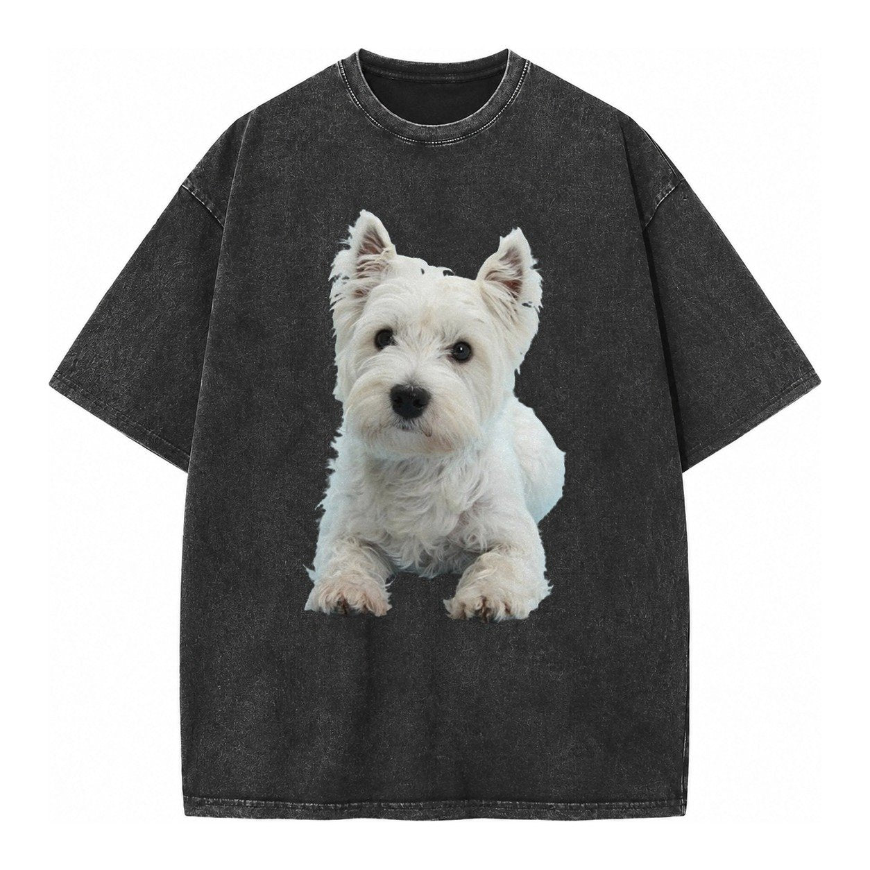 West Highland White Terrier Vintage T-shirt – Black