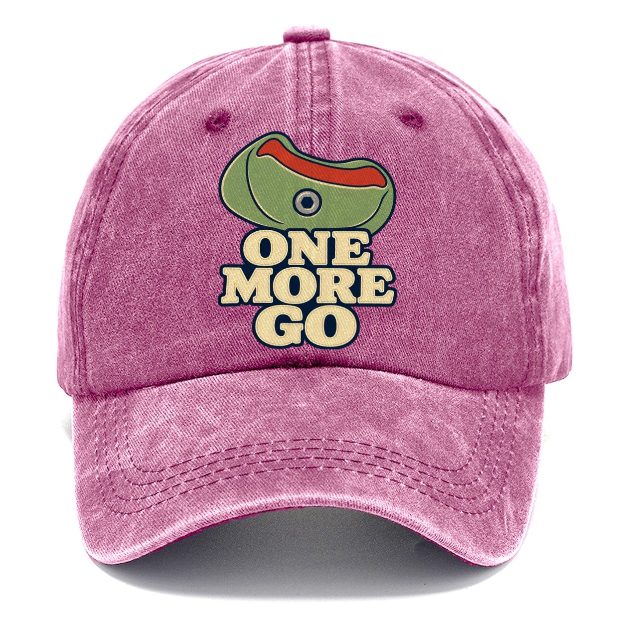 One More Go Rock Climbing Classic Cap – Dusty Rose